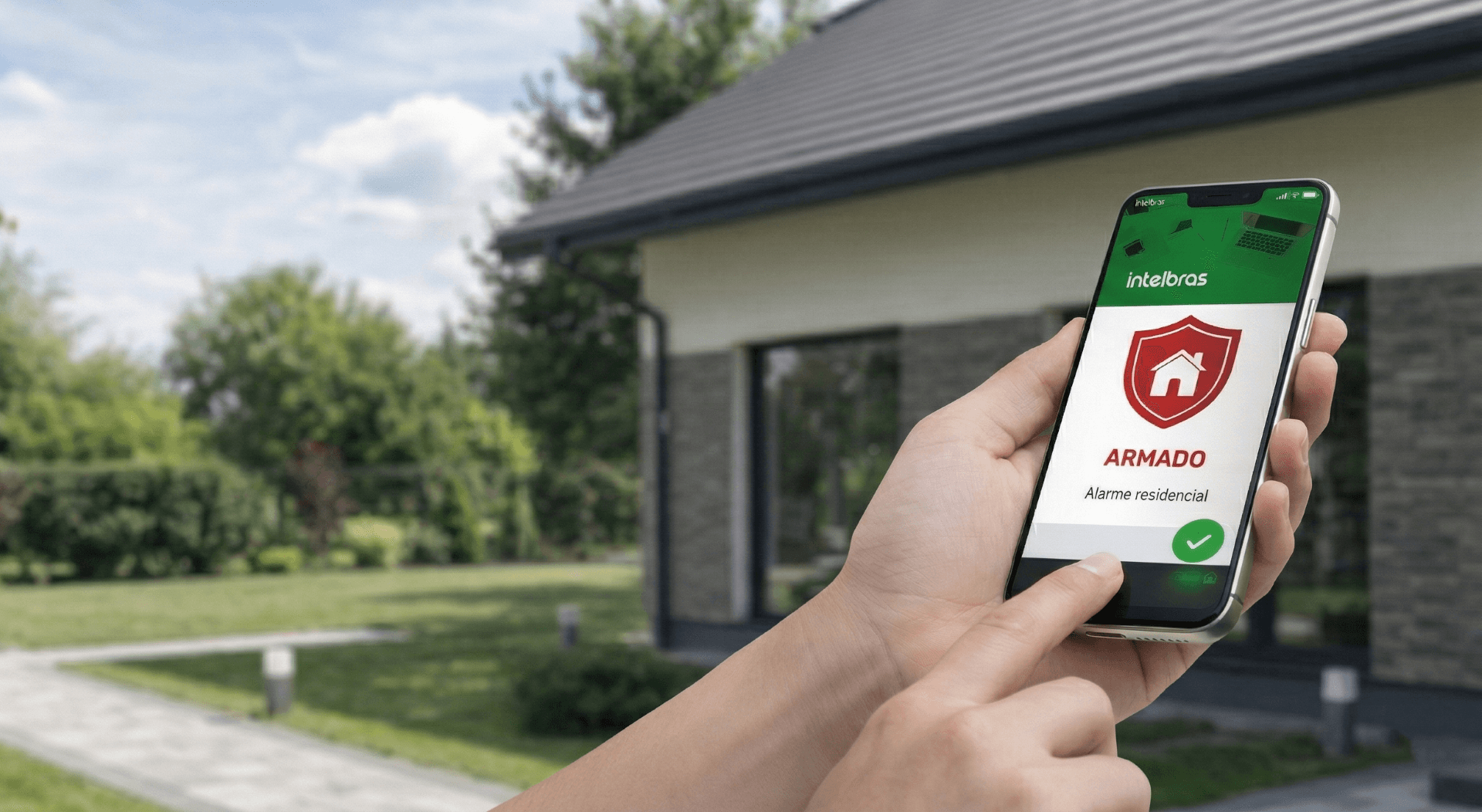 App de alarme residencial Intelbras no celular