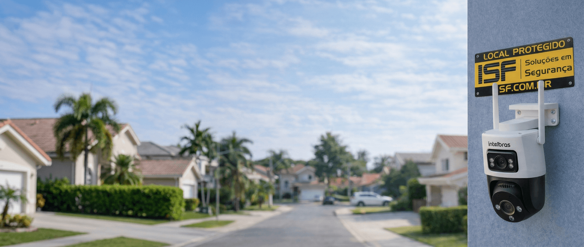Central de monitoramento ISF com múltiplas câmeras